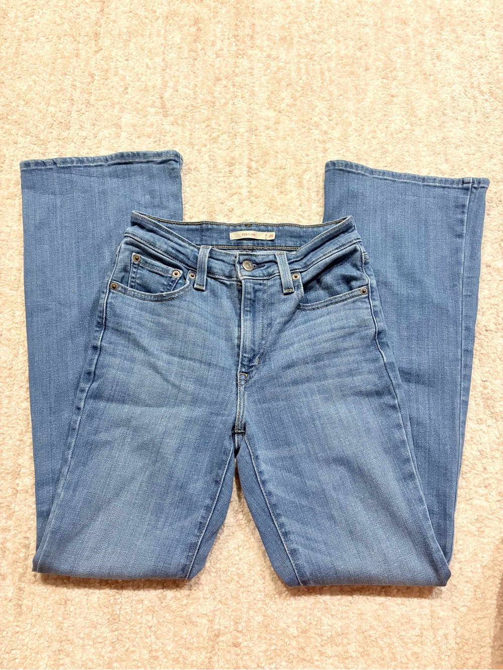 Levi's 726 Light Blue Flared Women's Jeans